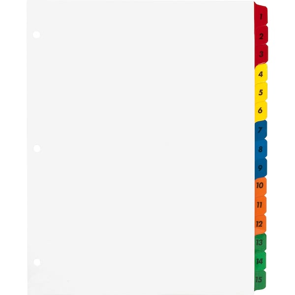 Table Of Content Quick Index Dividers Printed Tab(s), PK15